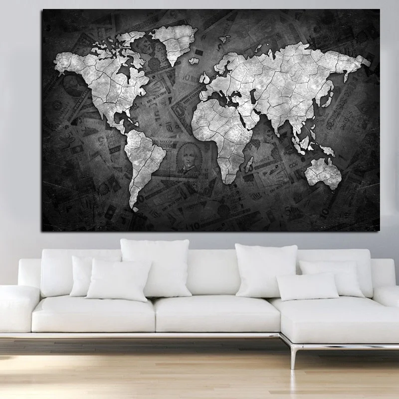 

5D DIY Full Square Diamond Embroidery Global Usd Dollar Map Needleworks Cross Stitch Mosaic Diamond Painting Wall Sticker Z920
