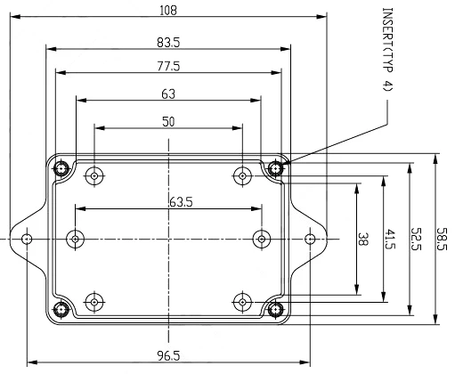 (10 шт.) 84*59*34 мм szomk IP65 водонепроницаемый корпус пластиковый проект электронные пластиковые коробки pcb