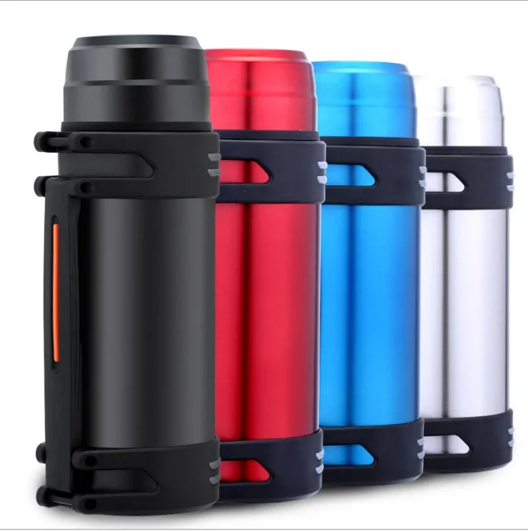 2000ml Large Capacity Outdoor Tour Kettle Stainless Steel Thermos Mug My Insulation Water Bottle Vacuum Flask Big Coffee Tea Cup