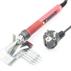 CXG E90WT Электрический паяльник светодиодный подсветкой, цифровой керамический нагреватель с регулируемой температурой, 900 м, железный наконечник, пинцет, набор инструментов