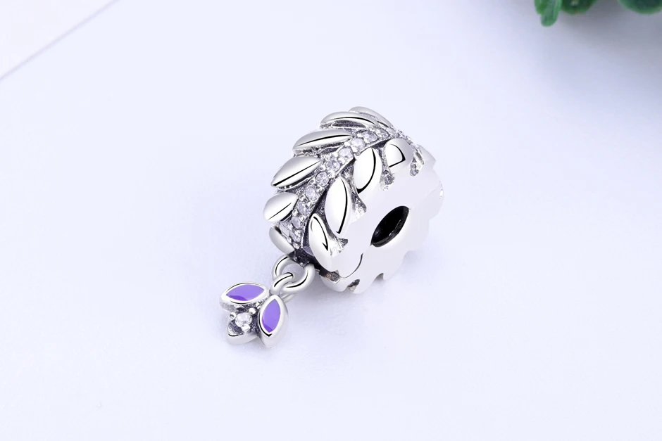 Талисманы 925 пробы серебро Fit Pandora фиксатор браслета клип хрустальные бусины для изготовления ювелирных изделий Зерна Энергии