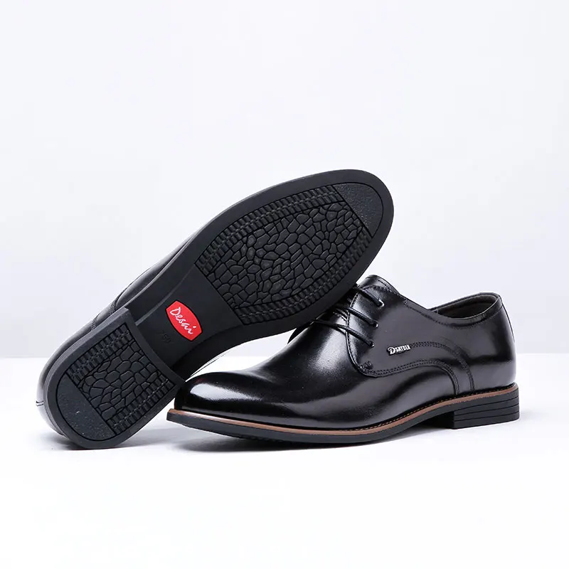 Десаи Люксовый Бренд Мужчины Платье Обувь Новая Мода Природа Кожа мужчины
