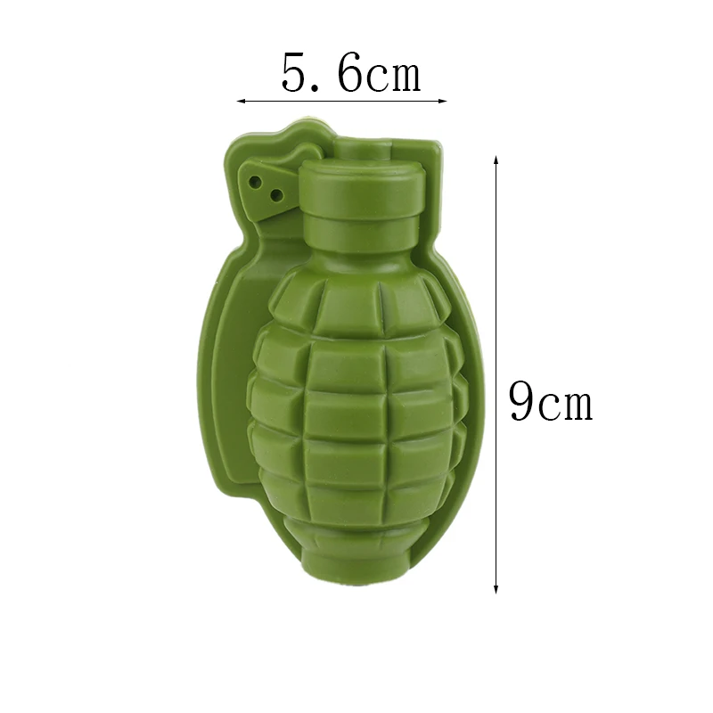 QuickDone 3D силиконовый гранаты Форма форма кубика льда творческий зеленый кекс