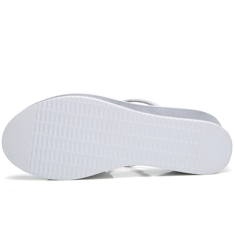 STQ 2020 летние женские Вьетнамки сандалии на платформе женская обувь белые среднем