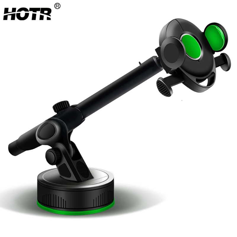 Роскошный выдвижной и вращающийся Автомобильный держатель для телефона на