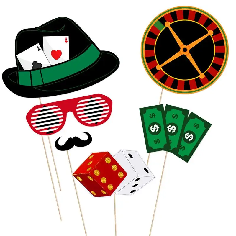 24 шт. реквизиты для Фотокабины в Лас вегавечерние|Реквизиты фотобудки| |