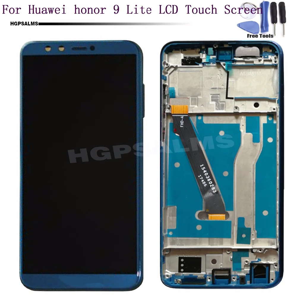 Для huawei honor 9 Lite ЖК дисплей сенсорный экран дигитайзер стекло в сборе с рамкой +
