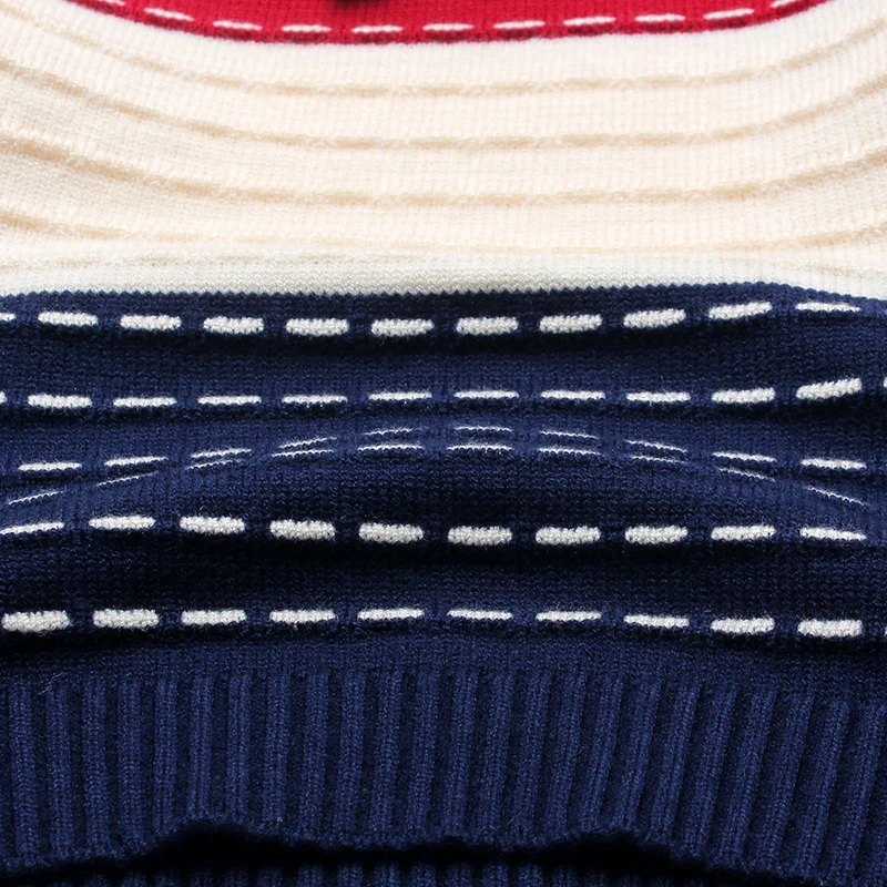 Свитера для мальчиков полосатый хлопковый топ теплый галстук свитер вязаная