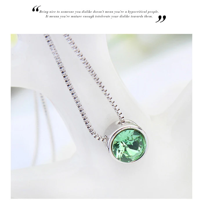 Malanda модный бренд круговой кулон круглый кристалл от Swarovski заявление Ожерелья для Для женщин Свадебные украшения подарок для девочки