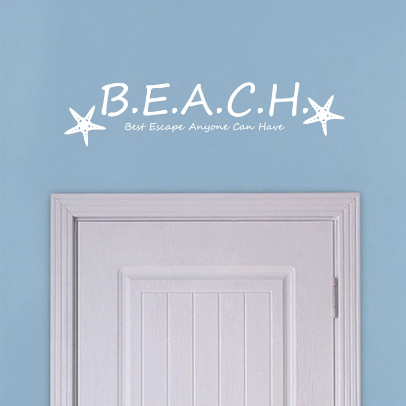 Настенные художественные Переводные картинки для лучшего пляжа креативная