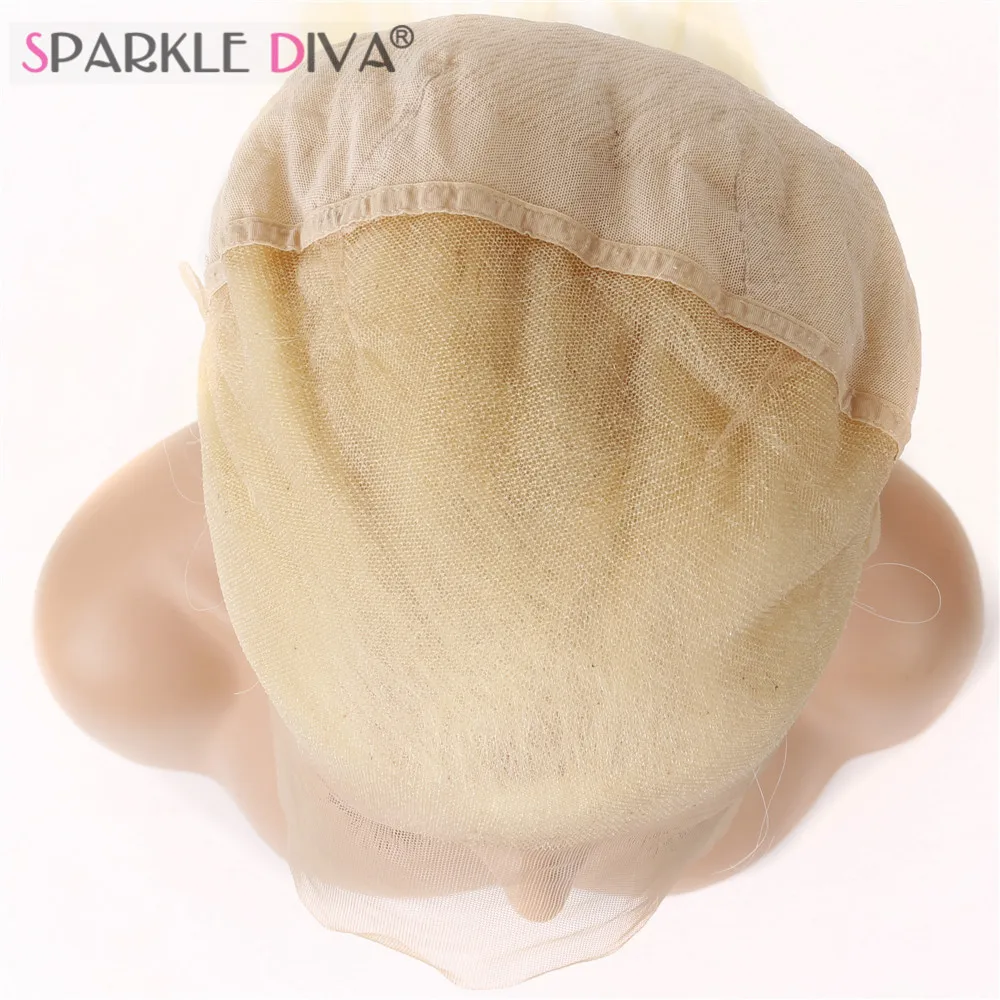 Бразильский парик Sparkle Diva #613 блонд 100% Remy из человеческих волос плотность 130%