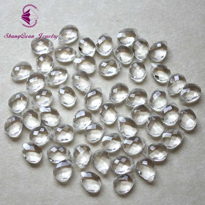 Оптовая продажа 9x12 мм 50 шт. кристалл AAA капля воды крест отверстие свободные