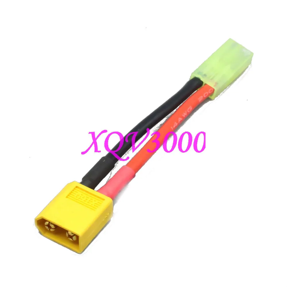 RC XT60 Male To MINI TAMIYA Female зарядное устройство адаптер свинца 14AWG 5 см провод для
