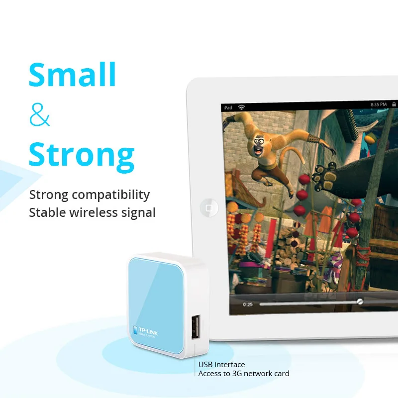 Tp link WR703N компактный беспроводной роутер Wi Fi 3g Портативный 150 Мбит/с Беспроводной