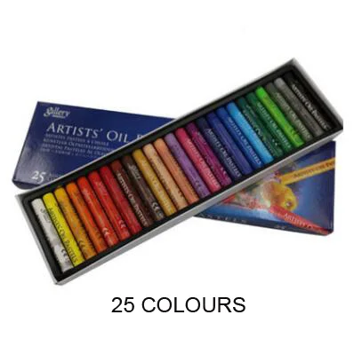 25 colors 48 цветов масляная пастель для художника, студента, граффити, мягкая Пастельная ручка для рисования, школьные канцелярские товары, товары для рукоделия, набор мягких карандашей - Цвет: 25 colors