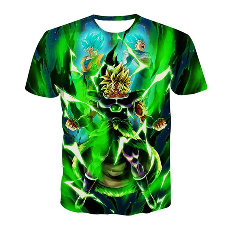 Футболка мужская с 3D-принтом Драконий жемчуг зет топ принтом Super Saiya Son Goku Brolly