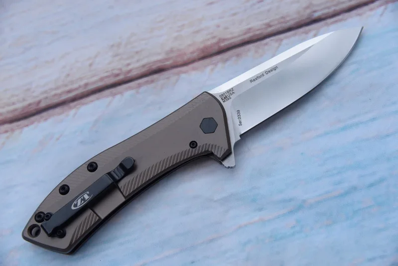 JUFULE на заказ ZT0801 BRZ шарикоподшипник складной D2 лезвие титановая ручка Кемпинг Охота выживания кухня на открытом воздухе EDC Инструменты Нож