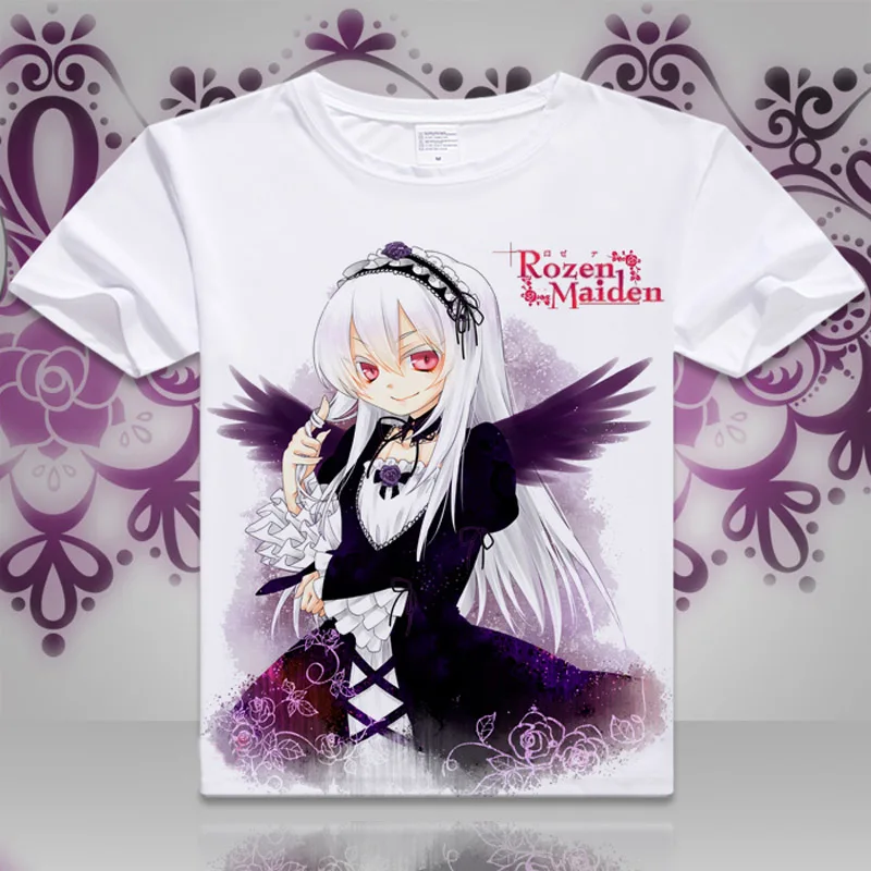 Rozen Maiden футболка аниме Suigintou ртутная лампа Косплей Футболка Модные мужские