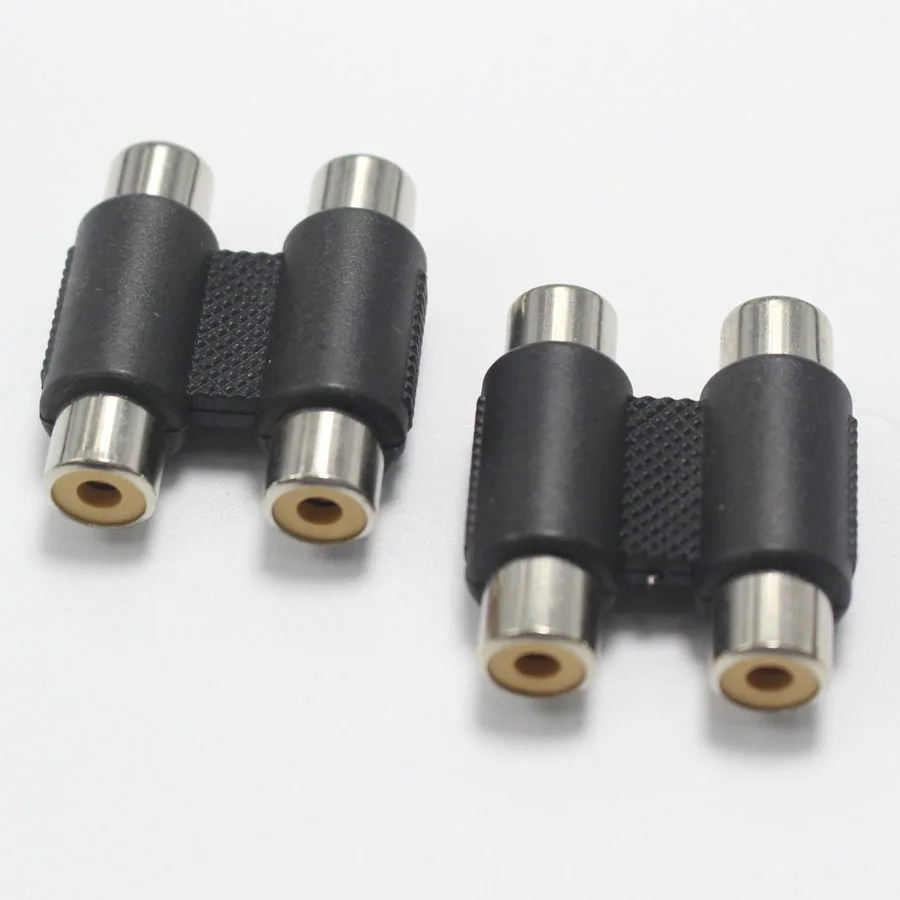 2 шт. 2Pin RCA Inline Coupler Female Plug AV Adapter F/F Коннектор to Joiner для камеры видеонаблюдения|rca
