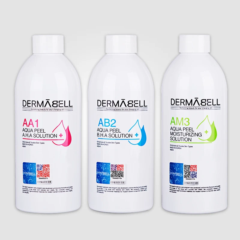 DERMABELL Aqua пилинг раствор 400 мл в бутылке aqua Сыворотка для лица hydra нормальной кожи CE