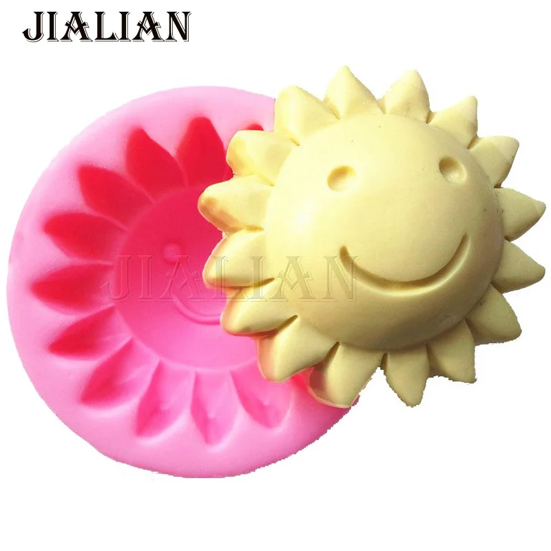 

3D Silicone Sunflower Flowers soap Mold Chocolate Cake Decorating Safe Mould For Polymer Clay Crafts DIY Tools T0859