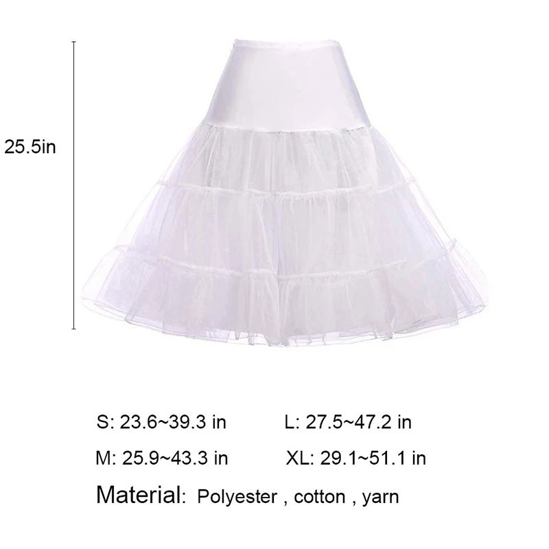 Yanstar Нижняя юбка Детская платье кринолин короткие органза Люкс юбке для