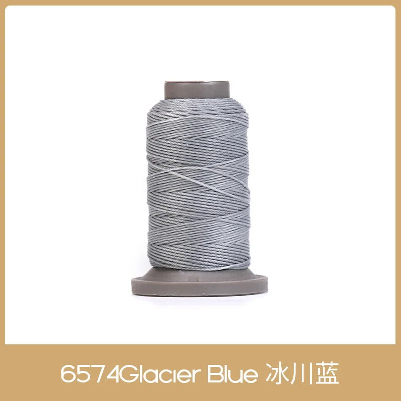 Glacier Blue-1spool WUTA Высокое качество кожа ремесло нитки для ручного шитья 70 метров 0,65 мм DIY кожа полиэстер круглый Вощеная линия кожаный Рабочий шнур - Цвет: Glacier Blue-1spool