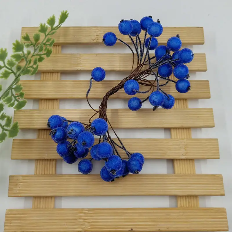 Simulado flor DE frutas cereja DIY coroa flores com pulso corsage decoracao caixa doces doces18 шт. | Дом и сад
