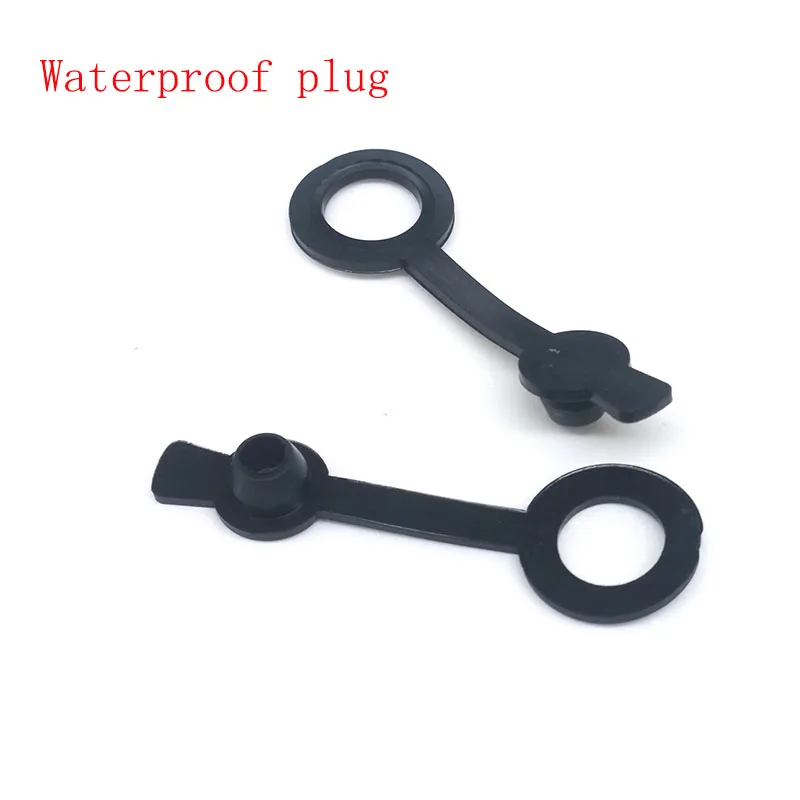 Waterproof plug GP DC099 5,5 мм x 2,1 мм открытое отверстие 11 мм DC разъем питания гнездовая панель монтажный разъем металлический DC-099 5,5*2,1 5,5*2,5 - Цвет: Waterproof plug