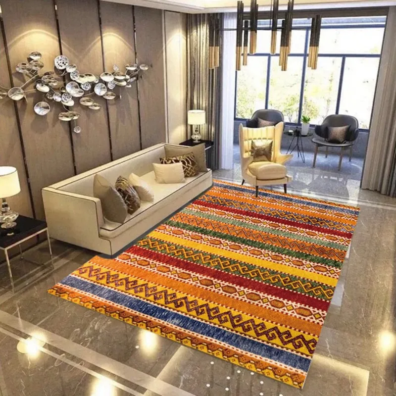 

Nordic style Geometry Home rugs and carpets for Living room coffee table bedroom bedside Antiskid Floor Mat Can Machine washable