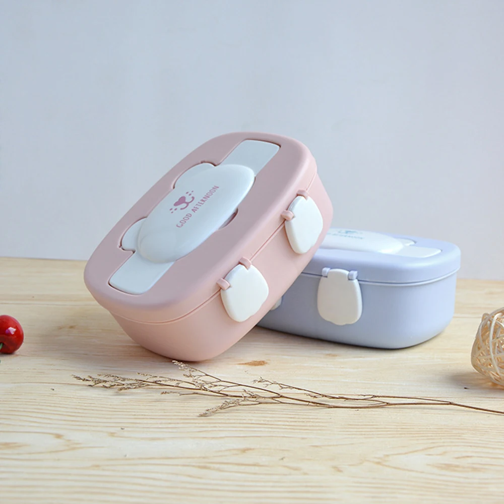 Креативный Bento Ланч-бокс для детей контейнеры готовки еды с отсеками школьная