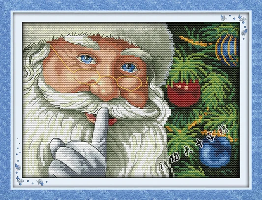 Needlework DIY Cross stitch Sets For Embroidery kits Happy Merry Christmas Gift Santa Claus Pattern Cross-Stitch Handwork | Дом и сад