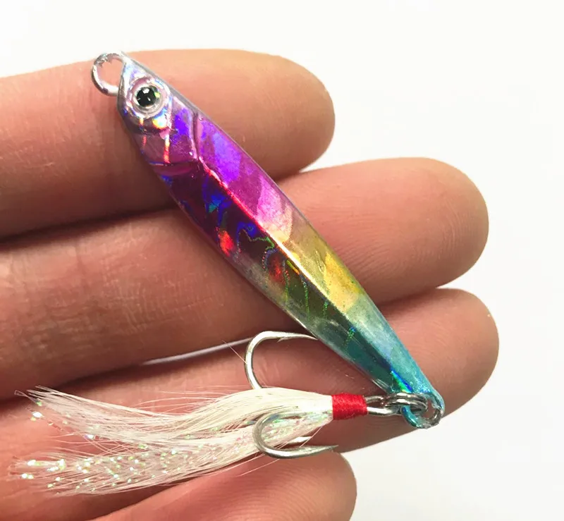 Берег длинный Литой Jigbait рыболовные приманки 10g/5 2 см искусственные металлические