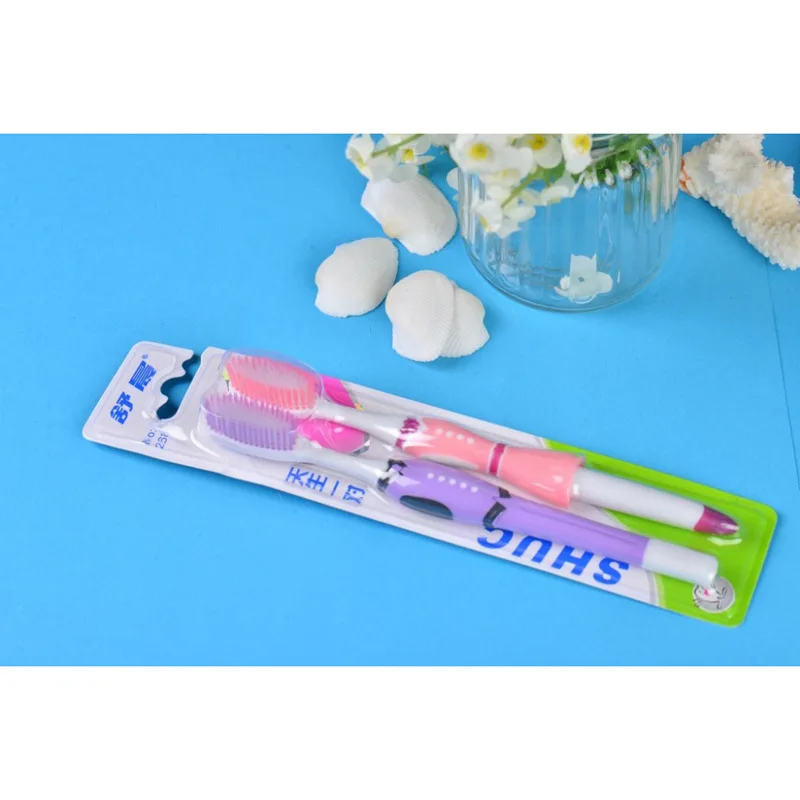 Два загружалась силиконовый нано взрослых Зубная щётка мягкая щетина два