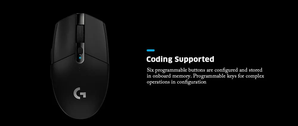Оригинальная Беспроводная игровая мышь logitech G304 LIGHTSPEED 12000 dpi, регулируемая, 2,4 ГГц, USB, компьютерный геймер, 6 программируемых кнопок