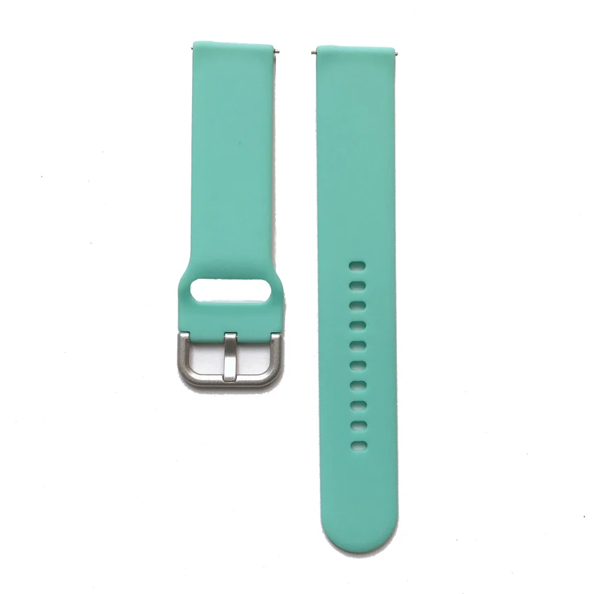 light blue Силиконовый ремешок для Amazfit ремешок Bip мягкий резиновый ремень для Huami Amazfit Bip gtr 42 мм gts Smartwatch Браслет ремешок 20 мм - Цвет: light blue
