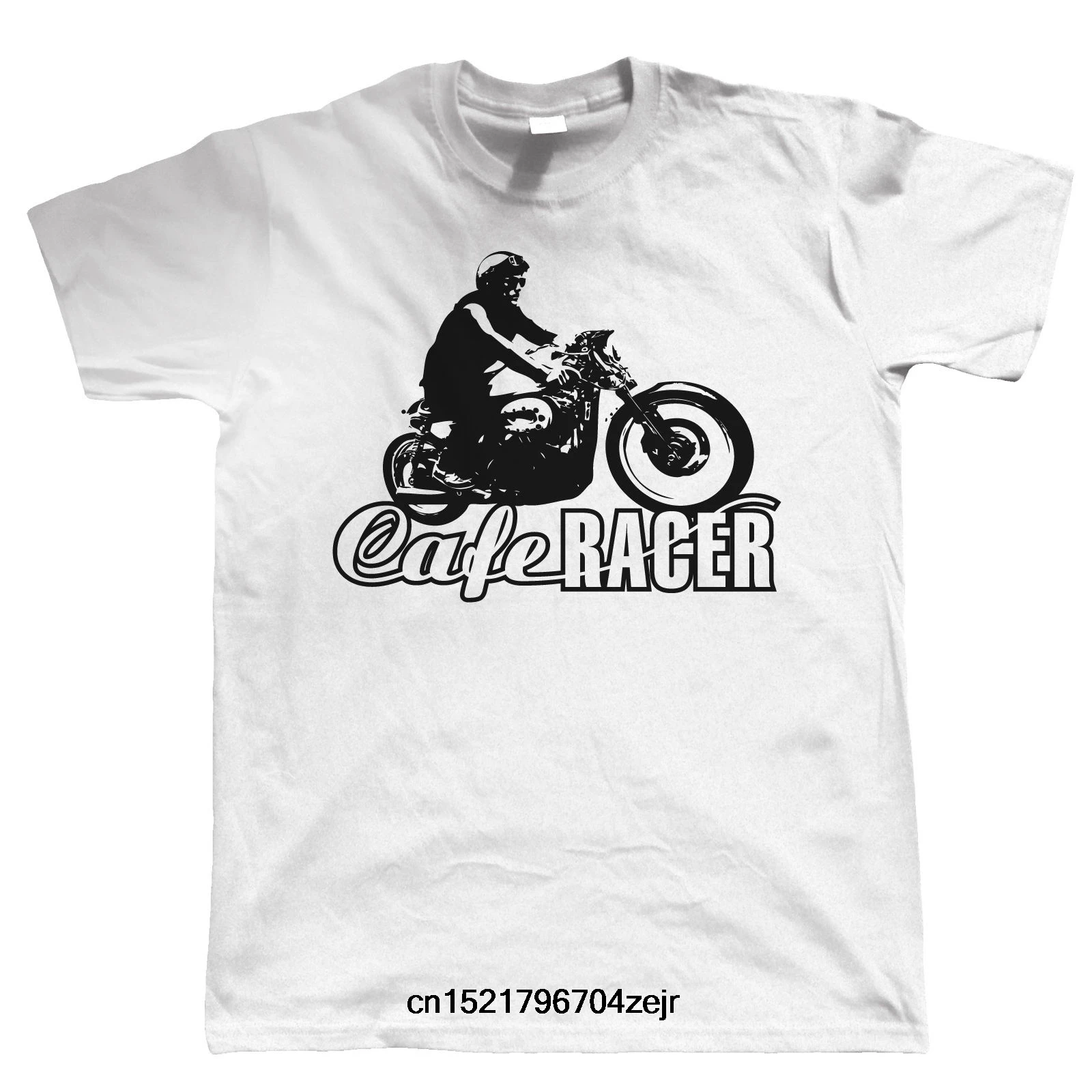 Мужская футболка кафе гонщик Винтаж мото Motard Cadeau Pour Lui Papa забавная новинка wo для