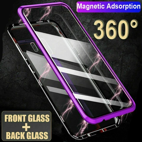 Двухстороннее магнитное стекло для смартфона с полным покрытием на 360 градусов