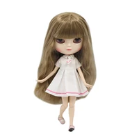 dbs icy doll no bl662 with blonde long straight hair white skin and a cup joint body girls gift childs toy