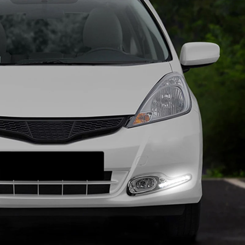 Hlxg 8/16 светодиодный дневные ходовые огни дневной свет для Honda Fit 2011 2012 2013