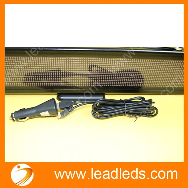 Программируемый USB СВЕТОДИОДНЫЙ Автомобильный дисплей красный светодиодный