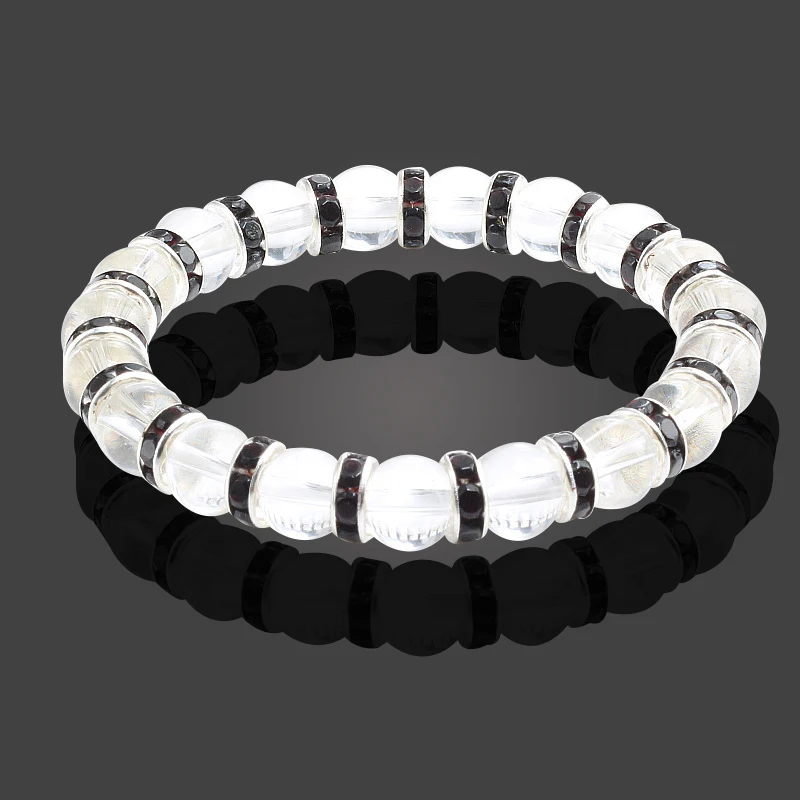 Очаровательные Модные женские ювелирные браслеты серебряные Кристальные