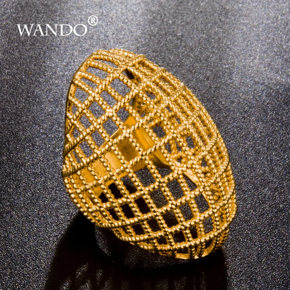 Золотое кольцо WANDO reticular это свадебное для мужчин и женщин роскошное золотого