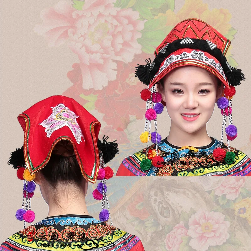Yi Miao Zhuang Dong, народные головные уборы, шапочки, народный праздник, головные уборы