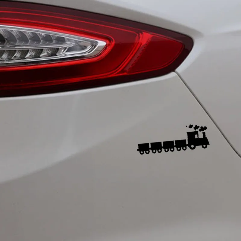YJZT 14 4 см * 5 1 Дымчатая железная дорога поезд виниловая наклейка на автомобиль