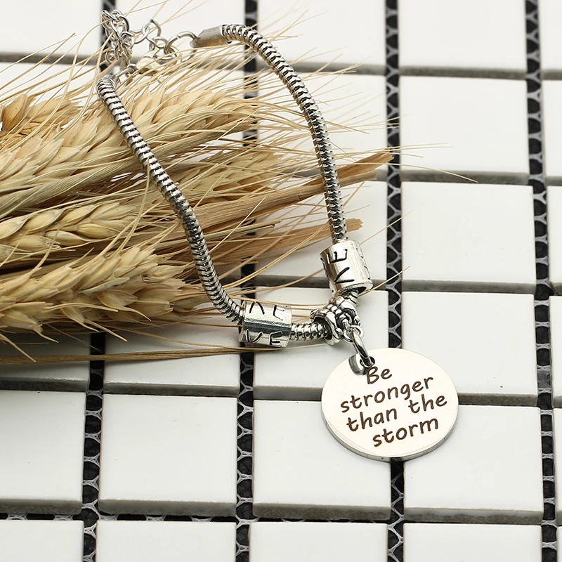 XIAOJINGLING 2018 Мода Нержавеющая сталь браслет и быть сильнее чем Storm Jewelry для Для