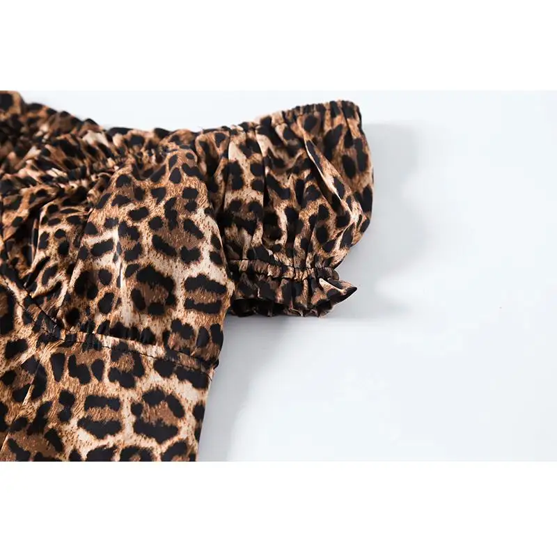 2019 Boho leopard blouse women shirt sumemr sexy crop top punk streetwear korean tank cropped feminino casual clothes blsuas |