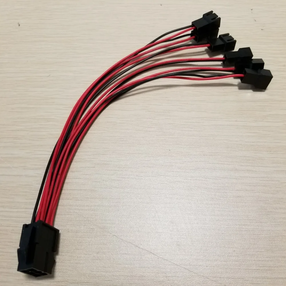 ATX видеокарта питания 6Pin на 6x3Pin охлаждающий вентилятор адаптер кабель сплиттера