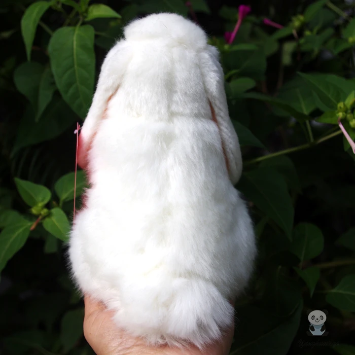 Small White Rabbit Doll Cute Plush Rabbits Baby Toys Lop Simulation Animal Birthday Gift | Игрушки и хобби