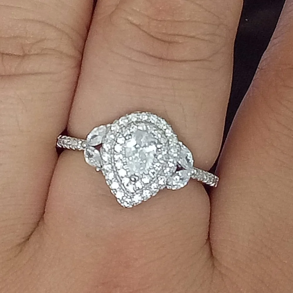 Потрясающие настоящие 100% чистые искусственные серебряные Роскошные ювелирные